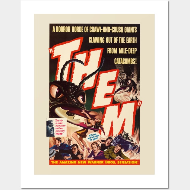 Them! Movie Poster Wall Art by MovieFunTime